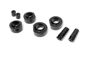 Jeep Wrangler Unlimited Suspension Lift Kit - Rough Country - N3 Shocks - Metallic Silver - '04-'06